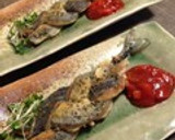 ✿秋刀魚の三つ編み焼き作り方12写真