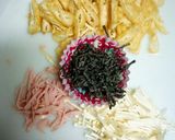 油揚げとハム&エノキの塩昆布炊き込みご飯作り方2写真