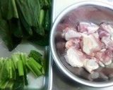 鶏肉と小松菜のあっさり炒め作り方1写真