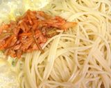 秋色かぼちゃパスタ！キムチクリーム作り方7写真