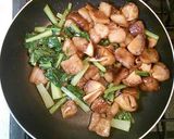 超簡単　豚バラブロックと椎茸小松菜炒め作り方12写真