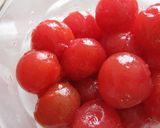つるんと美味しいミニトマトのサラダ作り方1写真