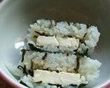おにぎらず：中はクリームチーズと塩昆布作り方5写真
