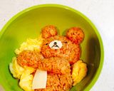 キャラ弁 お昼寝リラックマ作り方4写真