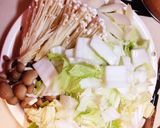 ♪うちのキムチ鍋には鶏団子がた〜っぷり♪作り方2写真