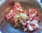 塩りんごで♪薄切り豚๑餃子フライ✿作り方1写真