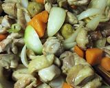 鶏肉と栗と野菜の中華風炒め作り方4写真