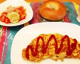大人のオムレツ♪パンツェッタ＆ほうれん草作り方7写真