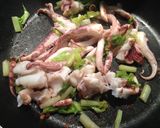 いかとセロリの炒めもの作り方3写真