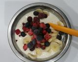 朝からハッピーベリーミックスホットケーキ作り方6写真