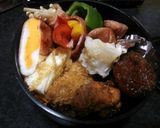 お弁当⇒ハムエッグ♡包む✨作り方4写真
