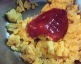時短！いり卵サンド(ケチャップ味)作り方4写真