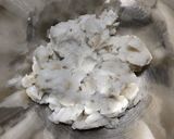 里芋と空豆のサラダ 鮒寿司の飯×梅干し作り方4写真