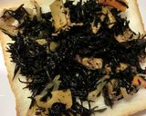 ひじきの煮物×茹で卵のトースト作り方3写真
