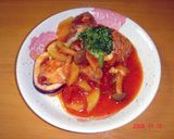 簡単、チキンのトマト煮、チーズ焼き作り方4写真