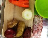 簡単♪子ども大好き♪煮るだけ肉じゃが♪作り方1写真