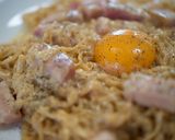 チキンラーメン本格カルボナーラ作り方10写真