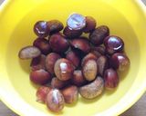 秋＊栗ご飯作り方1写真
