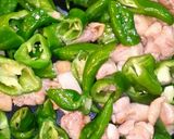 万願寺唐辛子と鶏肉の甘辛煮⭐常備菜お弁当作り方3写真