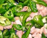 万願寺唐辛子と鶏肉の甘辛煮⭐常備菜お弁当作り方3写真