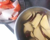 ＊秋限定＊さつまいもの豚汁作り方1写真