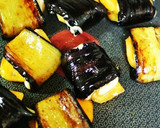 さっと1品＊焼き茄子と柿のミルフィーユ作り方5写真