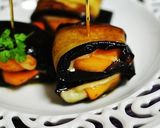 さっと1品＊焼き茄子と柿のミルフィーユ作り方7写真