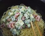 野菜で簡単★ちょっと和風のマヨパスタ♪作り方6写真