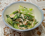 青梗菜とカニカマの胡麻マヨ和え作り方5写真