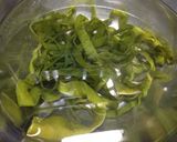簡単和えるだけ！！鮭と茎ワカメのパスタ作り方1写真