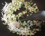 簡単☆小松菜しらす梅炒飯☆つわり中にも◎作り方3写真