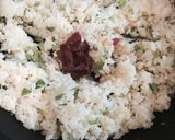 簡単☆小松菜しらす梅炒飯☆つわり中にも◎作り方4写真
