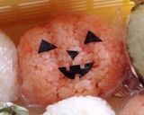 簡単✳︎ハロウィン弁当 かぼちゃドクロ作り方1写真