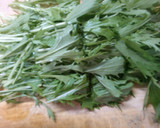 簡単 水菜 豆腐 えのきの お吸い物！作り方1写真