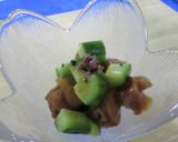 簡単 缶詰の焼き鳥と胡瓜の和え物作り方3写真
