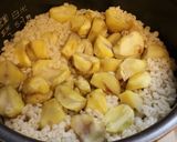 ヘルシーもち麦もち米うるち米de栗おこわ作り方3写真