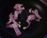 豆苗のベーコン炒め♪作り方2写真