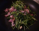 豆苗のベーコン炒め♪作り方3写真