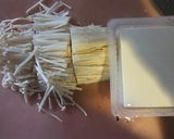 えのき・絹豆腐・長芋の色白美人なお味噌汁作り方1写真