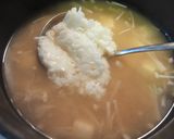 えのき・絹豆腐・長芋の色白美人なお味噌汁作り方4写真