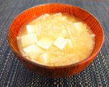 えのき・絹豆腐・長芋の色白美人なお味噌汁作り方5写真