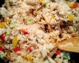 さつま芋と牛肉no炒飯作り方8写真