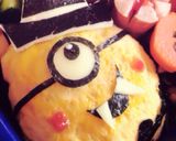 キャラ弁✴︎ミニオン✴︎ハロウィン作り方4写真