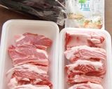 ”糀塩”で味付けた、柔スペアリブと秋ナス作り方1写真
