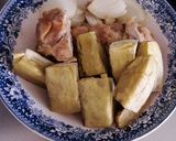 ”糀塩”で味付け、さつま芋ともも肉焼き作り方5写真
