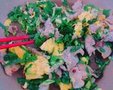 ＊豚肉と分葱のふわふわたまご炒め＊作り方4写真