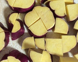 さつまいもと鶏肉のうまうま炒め♪作り方1写真