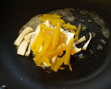 たくあんときのこの和風パスタ作り方2写真