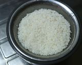 天然だしパックでつくる さつまいもご飯作り方2写真