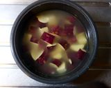 天然だしパックでつくる さつまいもご飯作り方4写真